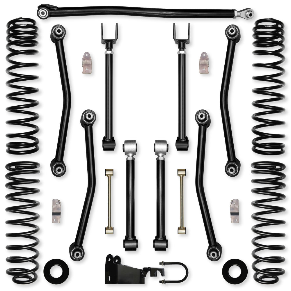 3.5 Inch Ultimate Adventure Suspension System for Jeep Wrangler JKU With No Shocks Rock Krawler