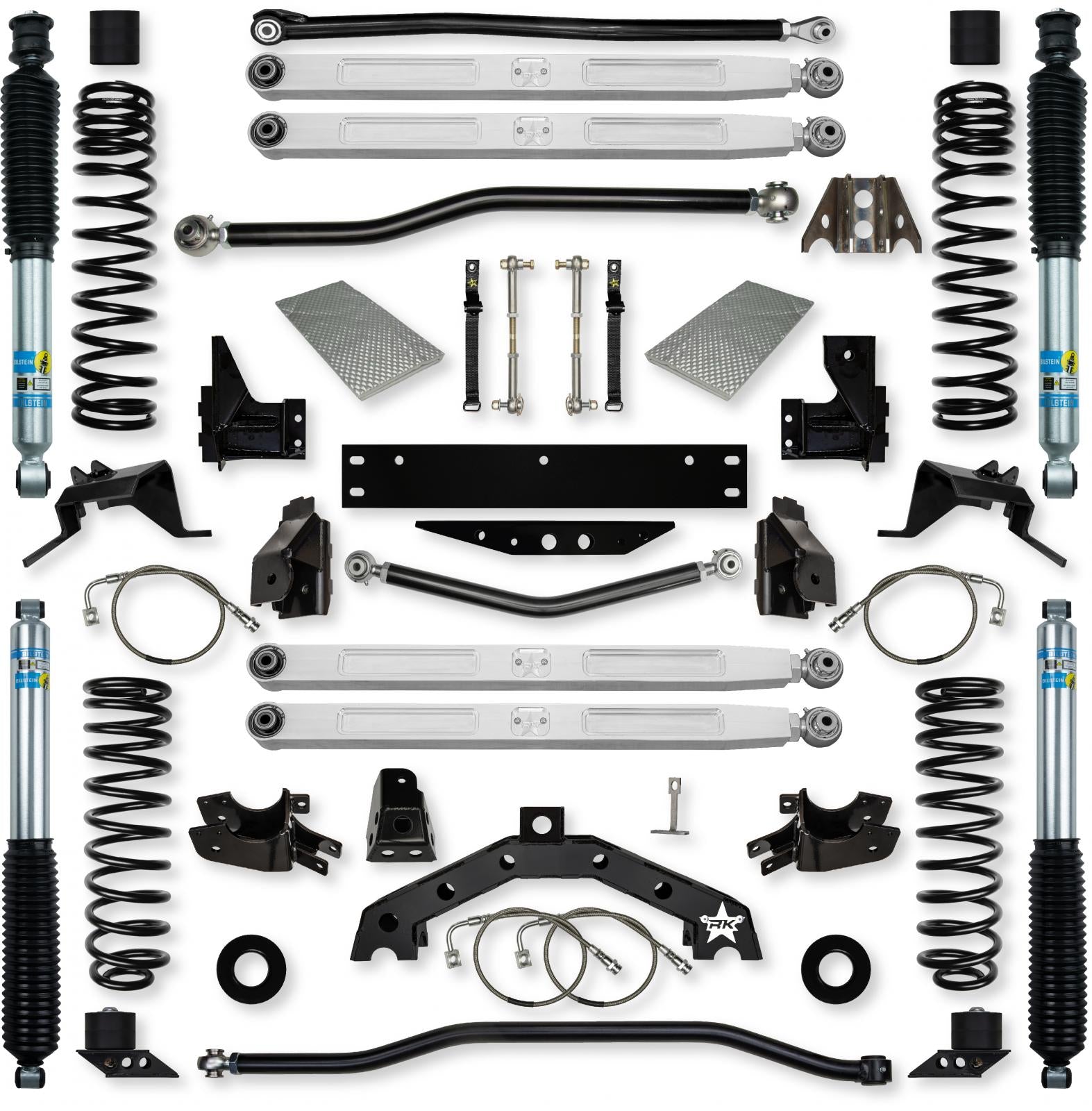 3.5 Inch X Factor X2 Pro Elite Long-Arm Suspension System for Jeep Wrangler JK With Bilstein Shocks Rock Krawler