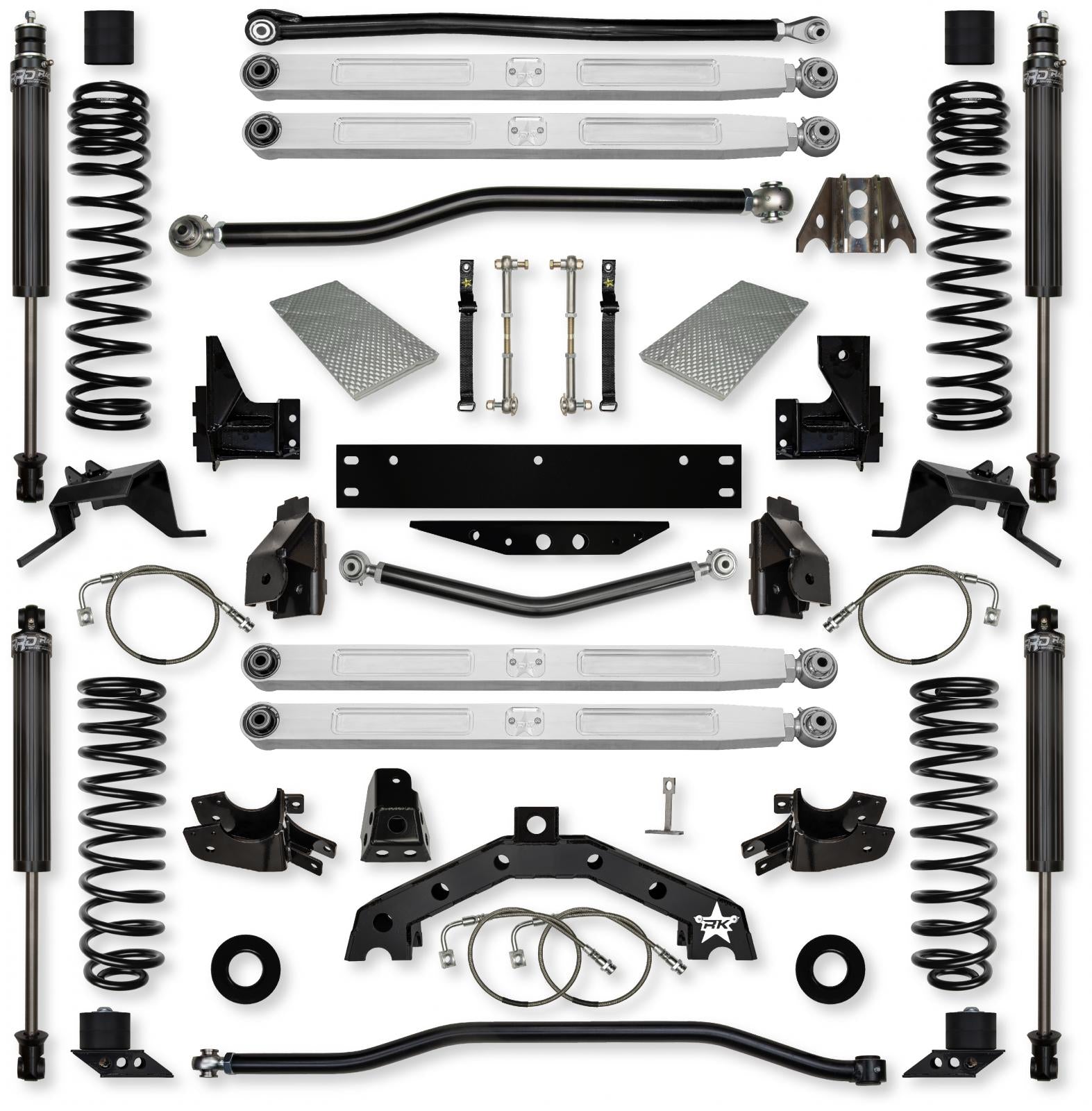 3.5 Inch X Factor X2 Pro Elite Long-Arm Suspension System for Jeep Wrangler JK With IFP Shocks Rock Krawler