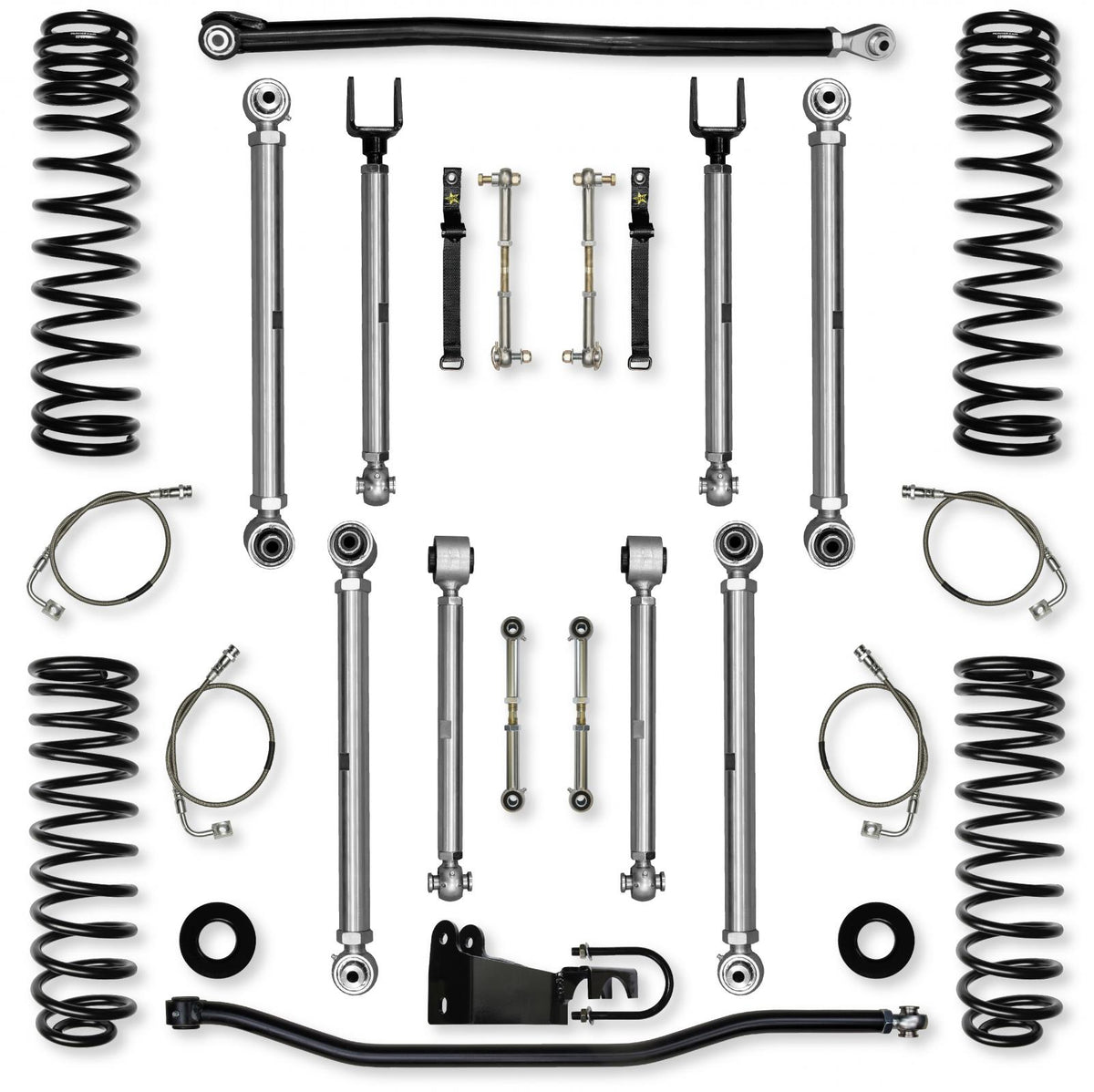 3.5 Inch X-Factor PRO Suspension System for Jeep Wrangler JK With No Shocks Rock Krawler