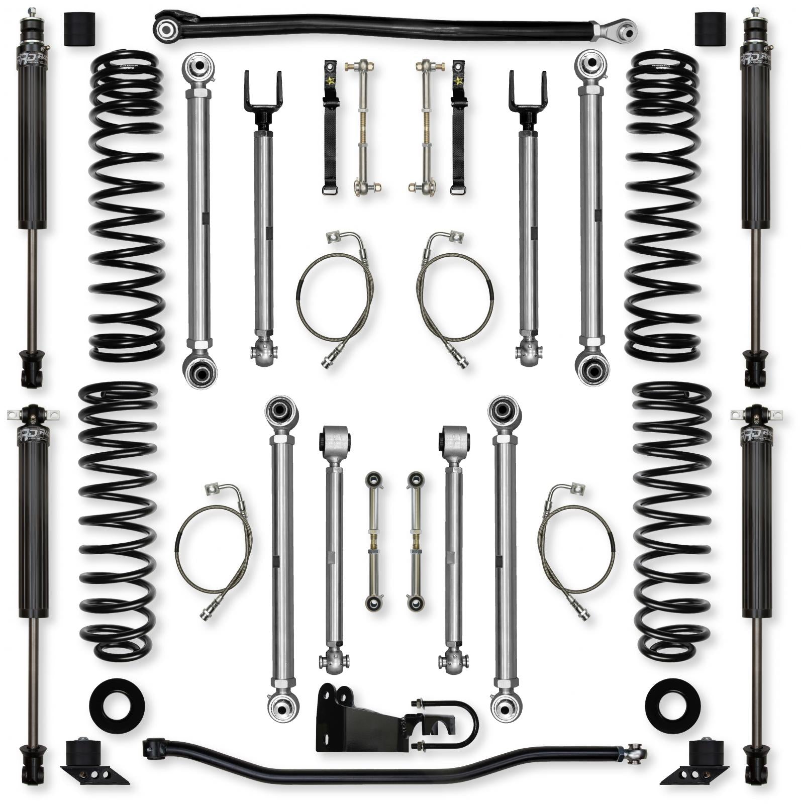 3.5 Inch X-Factor PRO Suspension System for Jeep Wrangler JKU With IFP Shocks Rock Krawler
