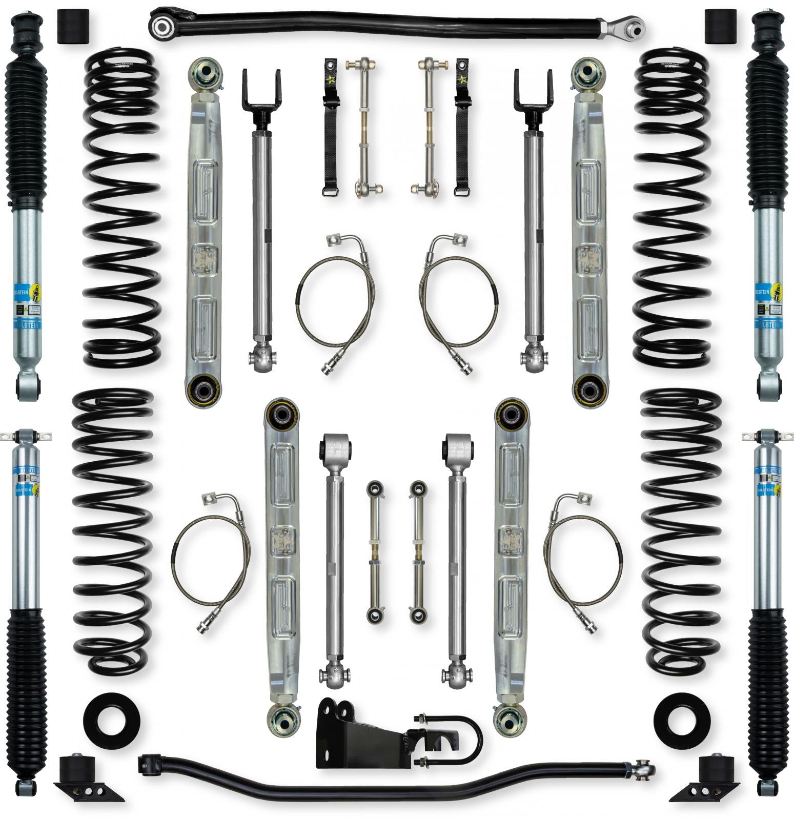 3.5 Inch X-Factor Pro Elite Suspension System for Jeep Wrangler JKU With Bilstein Shocks Rock Krawler