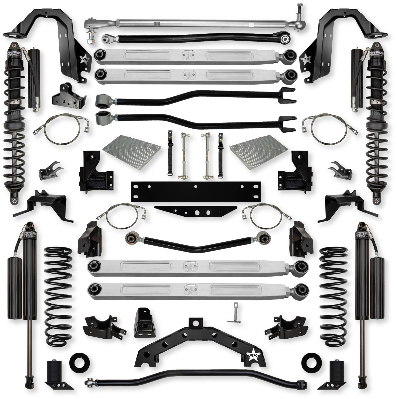 4.5 Inch Adventure X2 Pro Elite Long-Arm Suspension System For Jeep Wrangler JK Stage 2 Rock Krawler