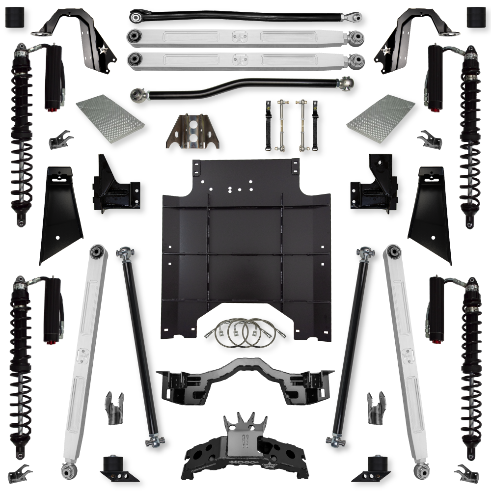 4.5 Inch Rockzilla Suspension System w/ Fast CD Adjuster Coilovers For Jeep Wrangler JKU Rock Krawler