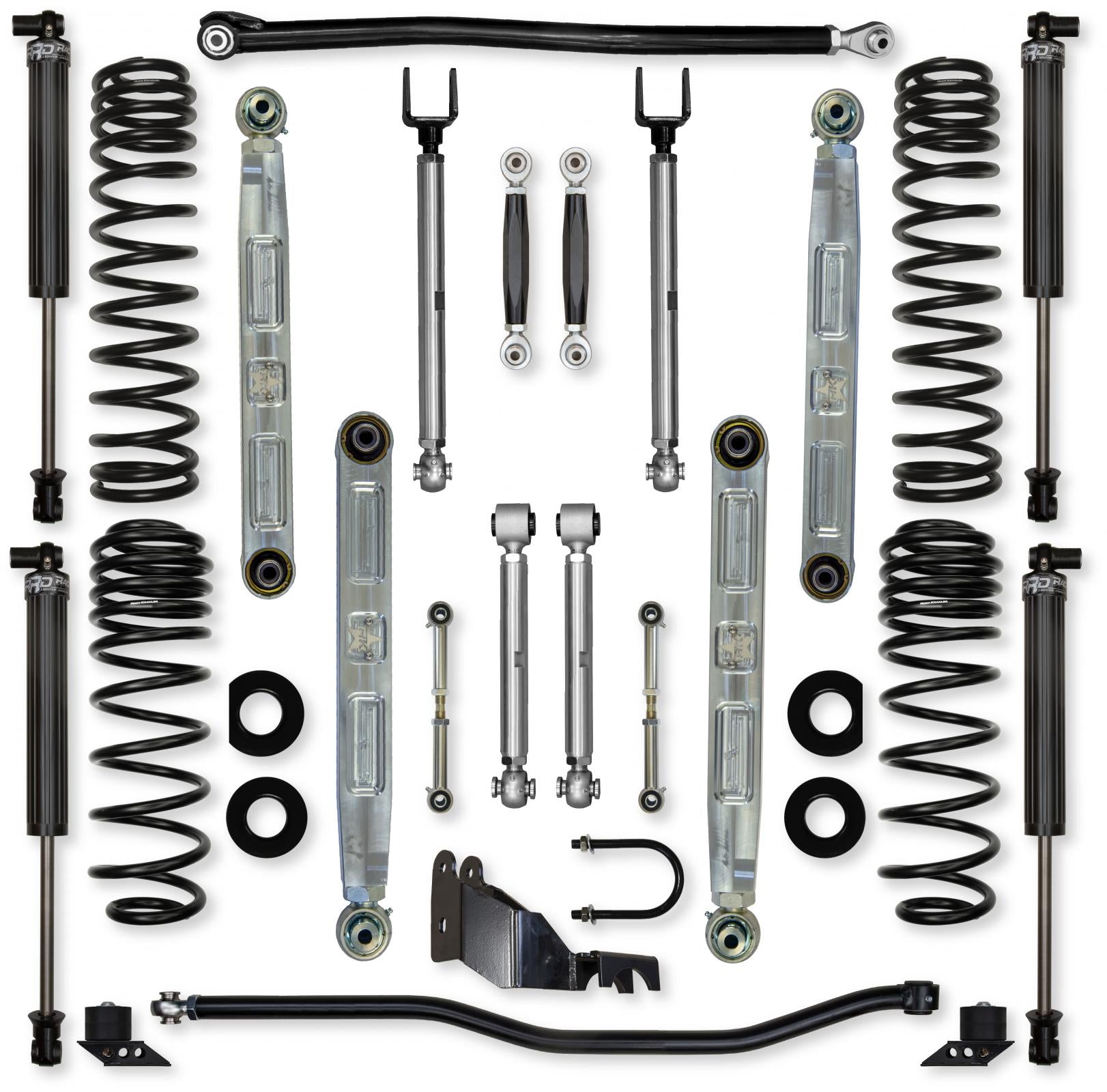 2.5 Inch X-Factor Pro Elite No Limits Mid-Arm Suspension System for Jeep Wrangler JL Gas Models With IFP Shocks Rock Krawler