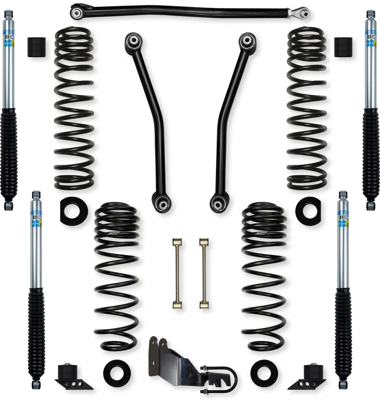 3.5 Inch Adventure Mid-Arm Suspension System for Jeep Wrangler JLU Diesel Models With Bilstein Shocks Rock Krawler