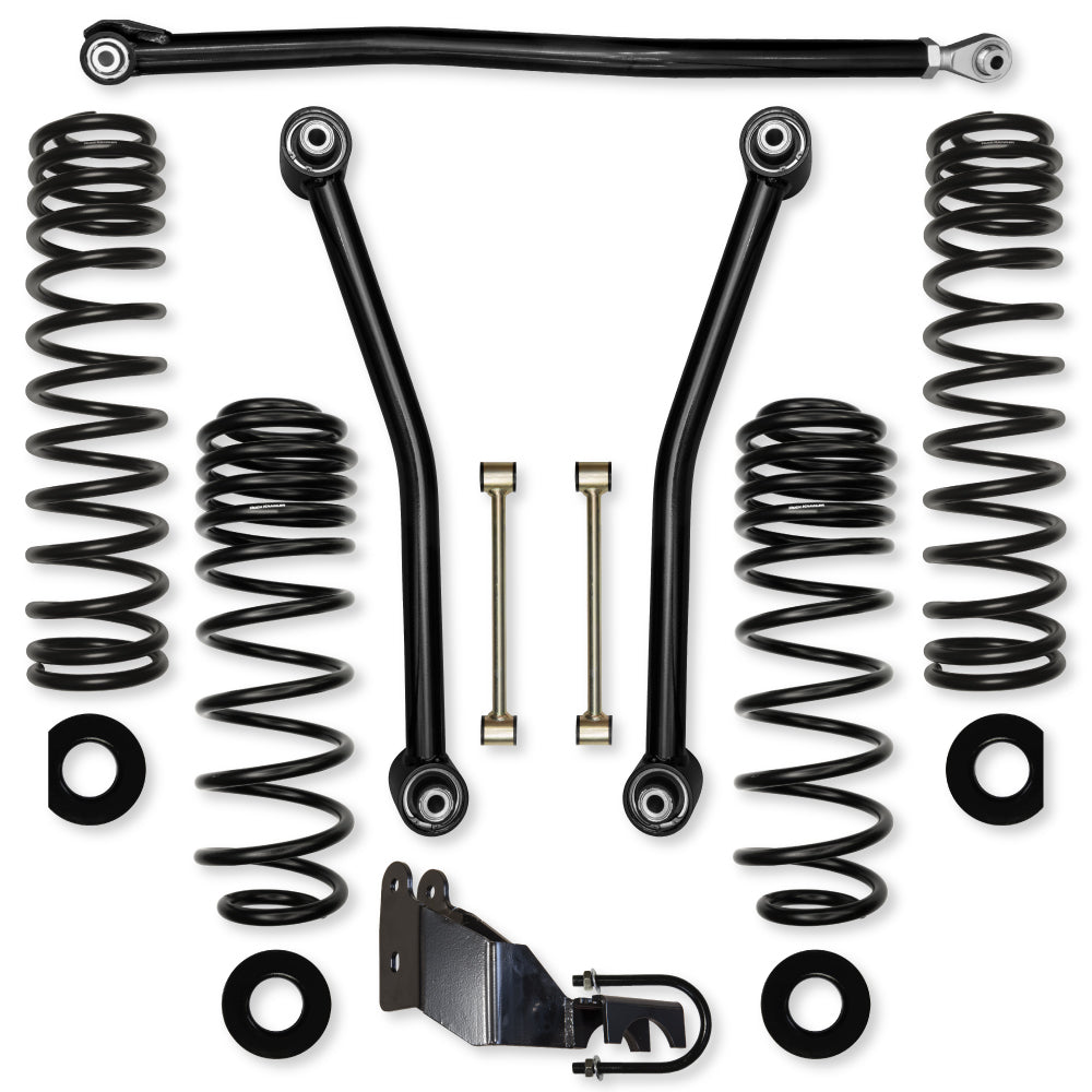 3.5 Inch Adventure Mid-Arm Suspension System for Jeep Wrangler JLU 4XE Models With No Shocks Rock Krawler