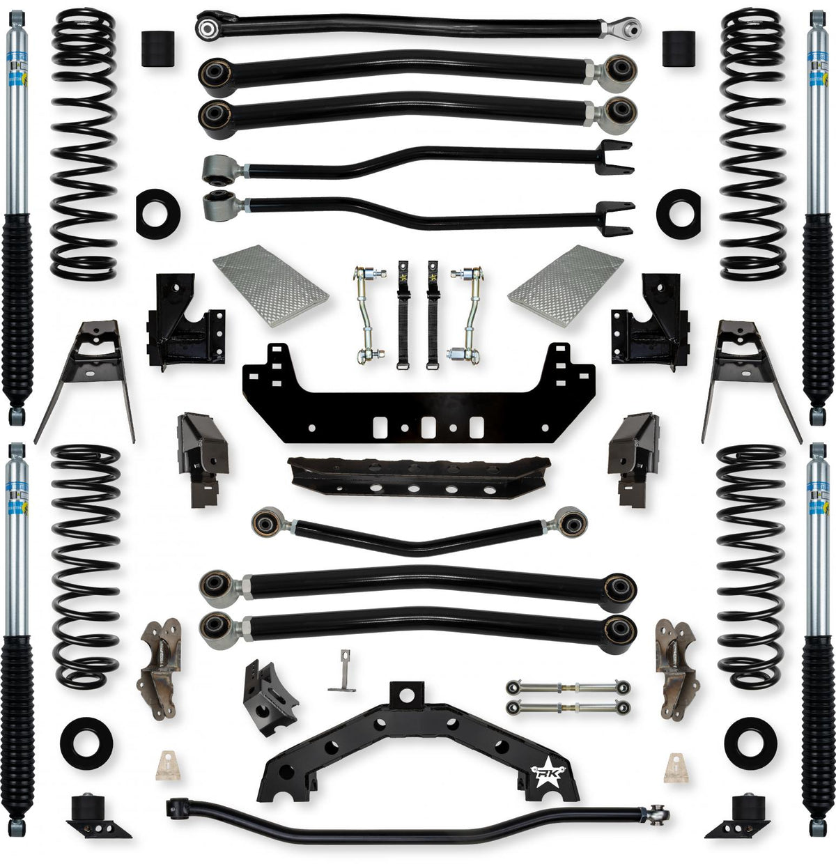 3.5 Inch Adventure X2 Long-Arm Suspension System for Jeep Wrangler JL Gas Models With Bilstein Shocks Rock Krawler