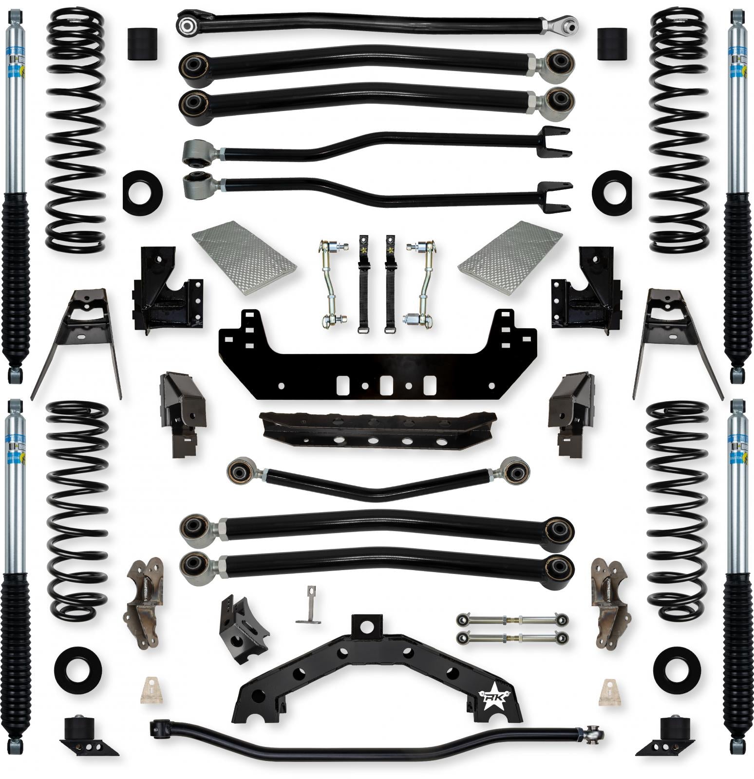 3.5 Inch Adventure X2 Long-Arm Suspension System for Jeep Wrangler JLU Gas Models With Bilstein Shocks Rock Krawler