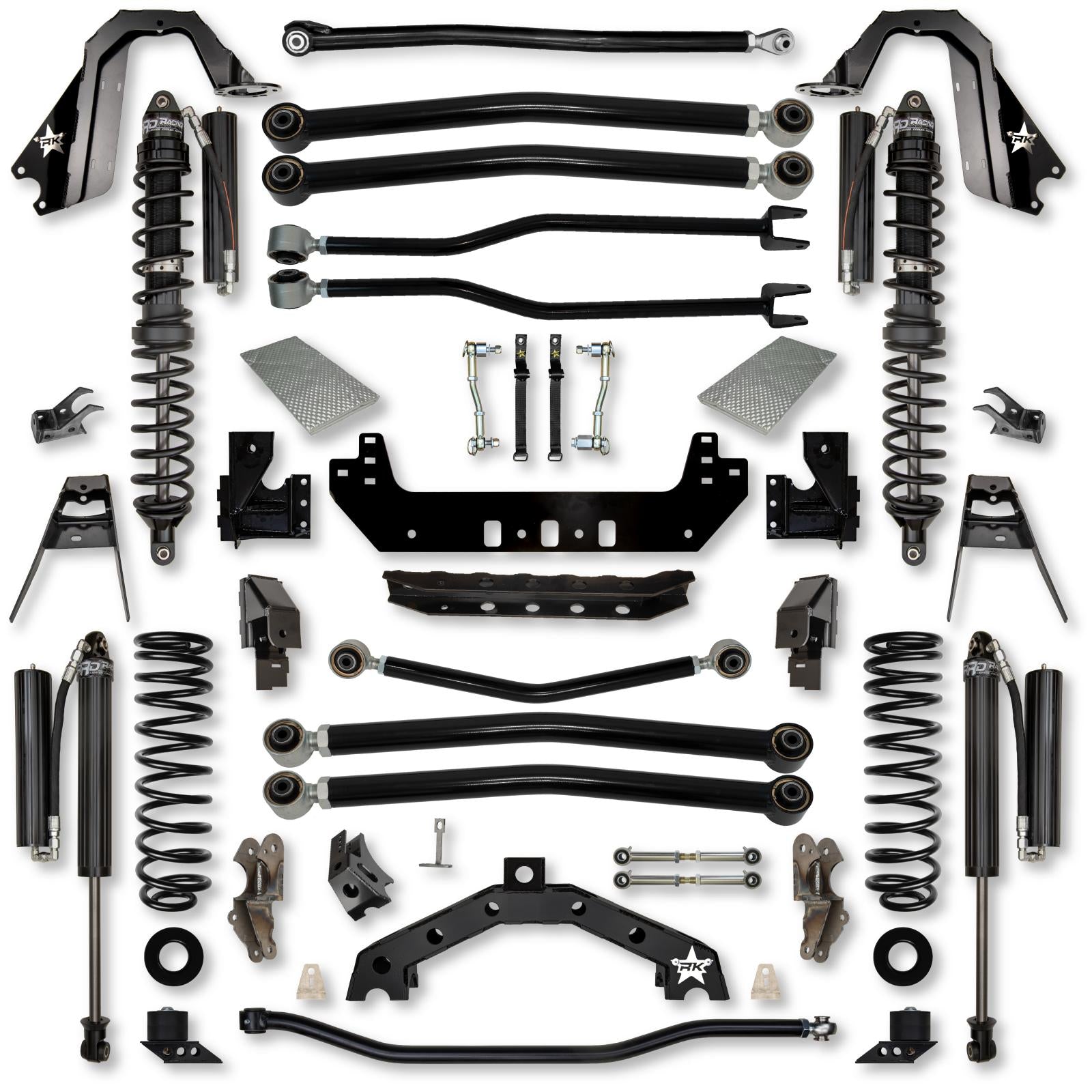 3.5 Inch Adventure X2 Coilover Long-Arm Suspension System for Jeep Wrangler JLU Gas Models Comp Stage 1 Comp Stage 1 Rock Krawler