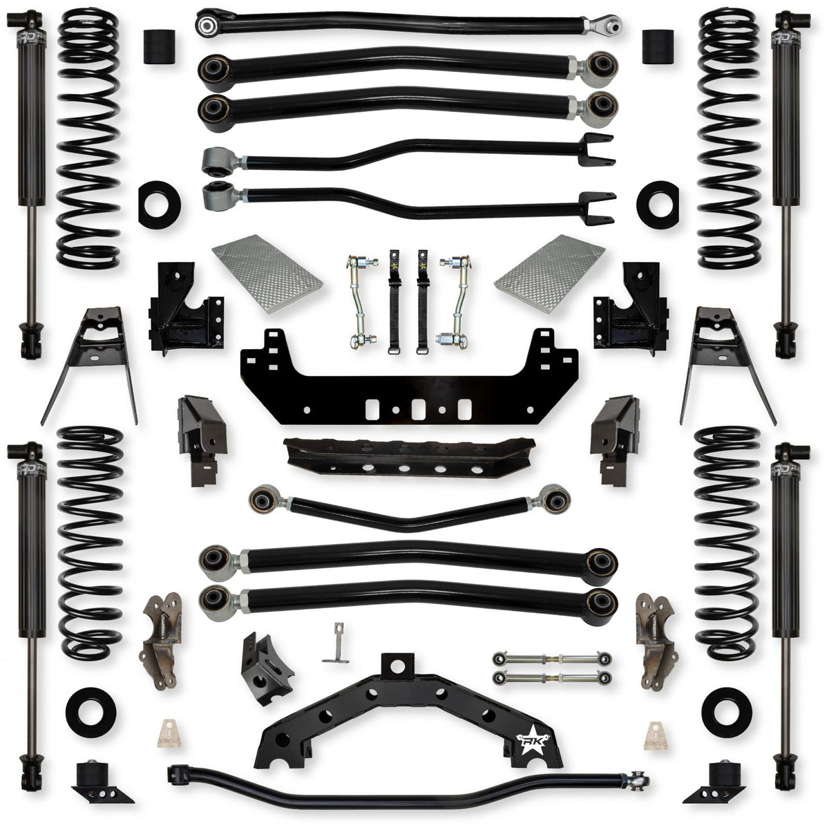 3.5 Inch Adventure X2 Long-Arm Suspension System for Jeep Wrangler JLU Diesel Models With IFP Shocks Rock Krawler