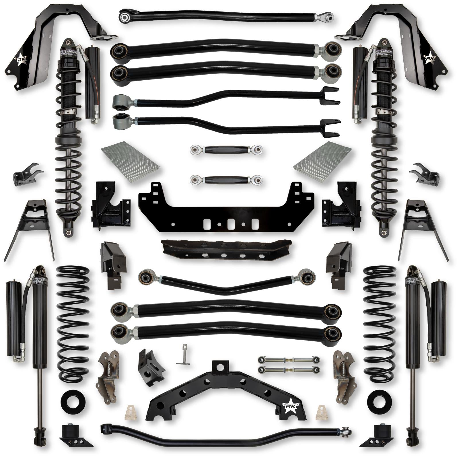 3.5 Inch Adventure X2 Coilover No Limits Long-Arm Suspension System for Jeep Wrangler JL Gas Models Comp Stage 1 Comp Stage 1 Rock Krawler