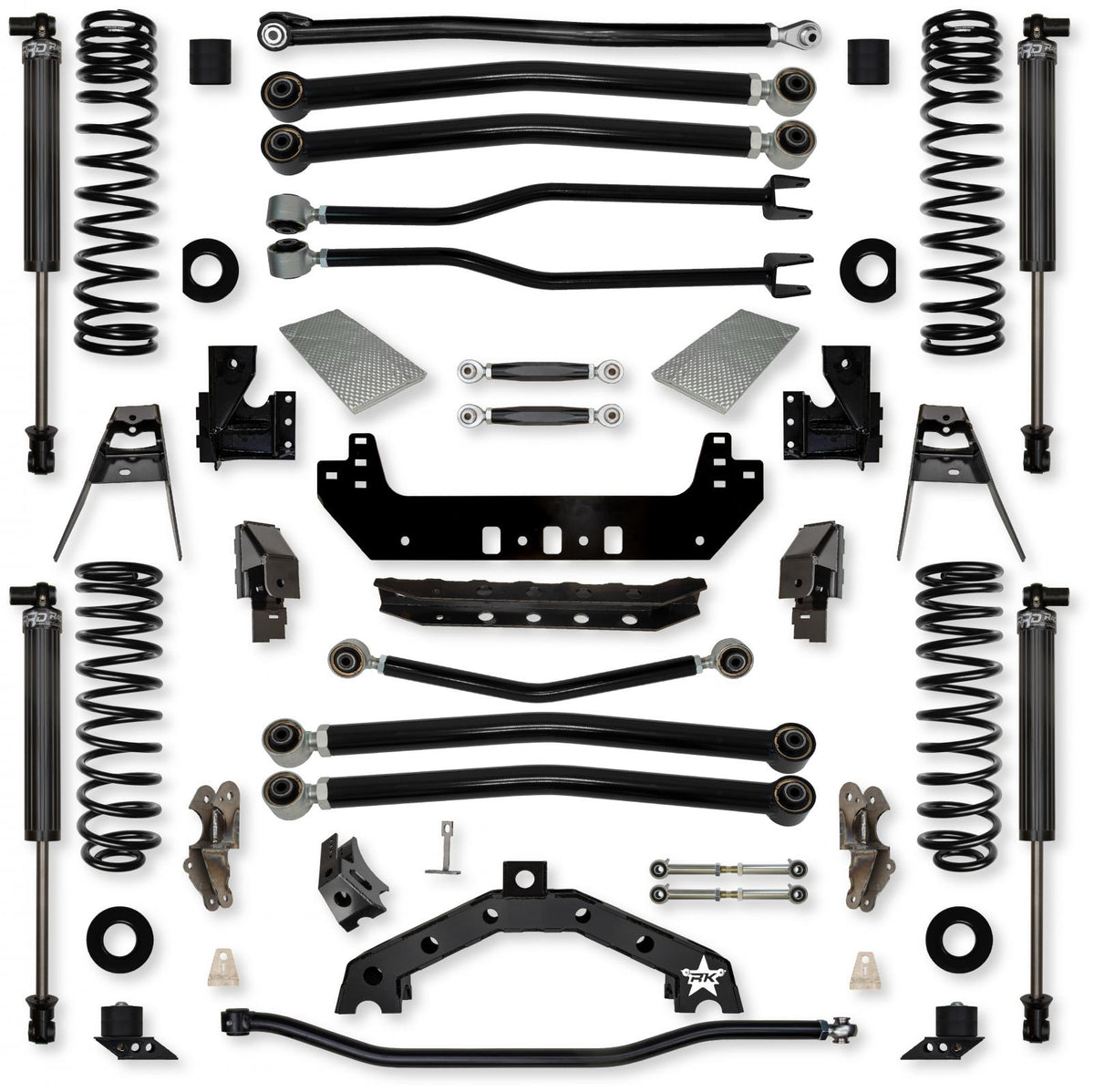 3.5 Inch Adventure X2 No Limits Long-Arm Suspension System for Jeep Wrangler JLU 392 Models With IFP Shocks Rock Krawler