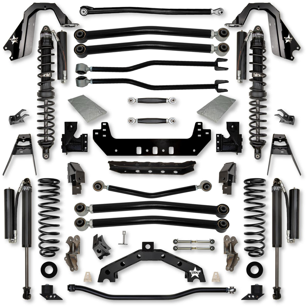 3.5 Inch Adventure X2 Coilover No Limits Long-Arm Suspension System for Jeep Wrangler JLU Gas Models Comp Stage 1 Rock Krawler