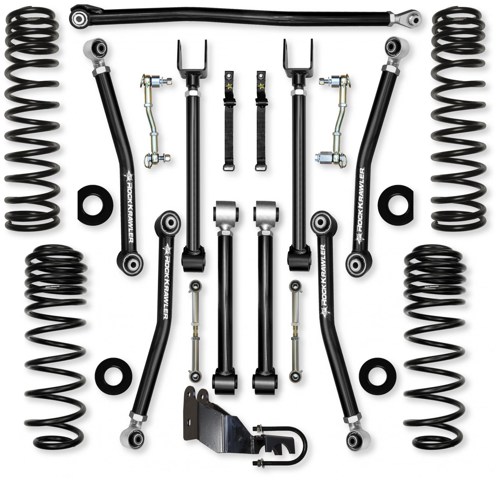 3.5 Inch Adventure X Mid-Arm Suspension System for Jeep Wrangler JLU Diesel Models With No Shocks Rock Krawler