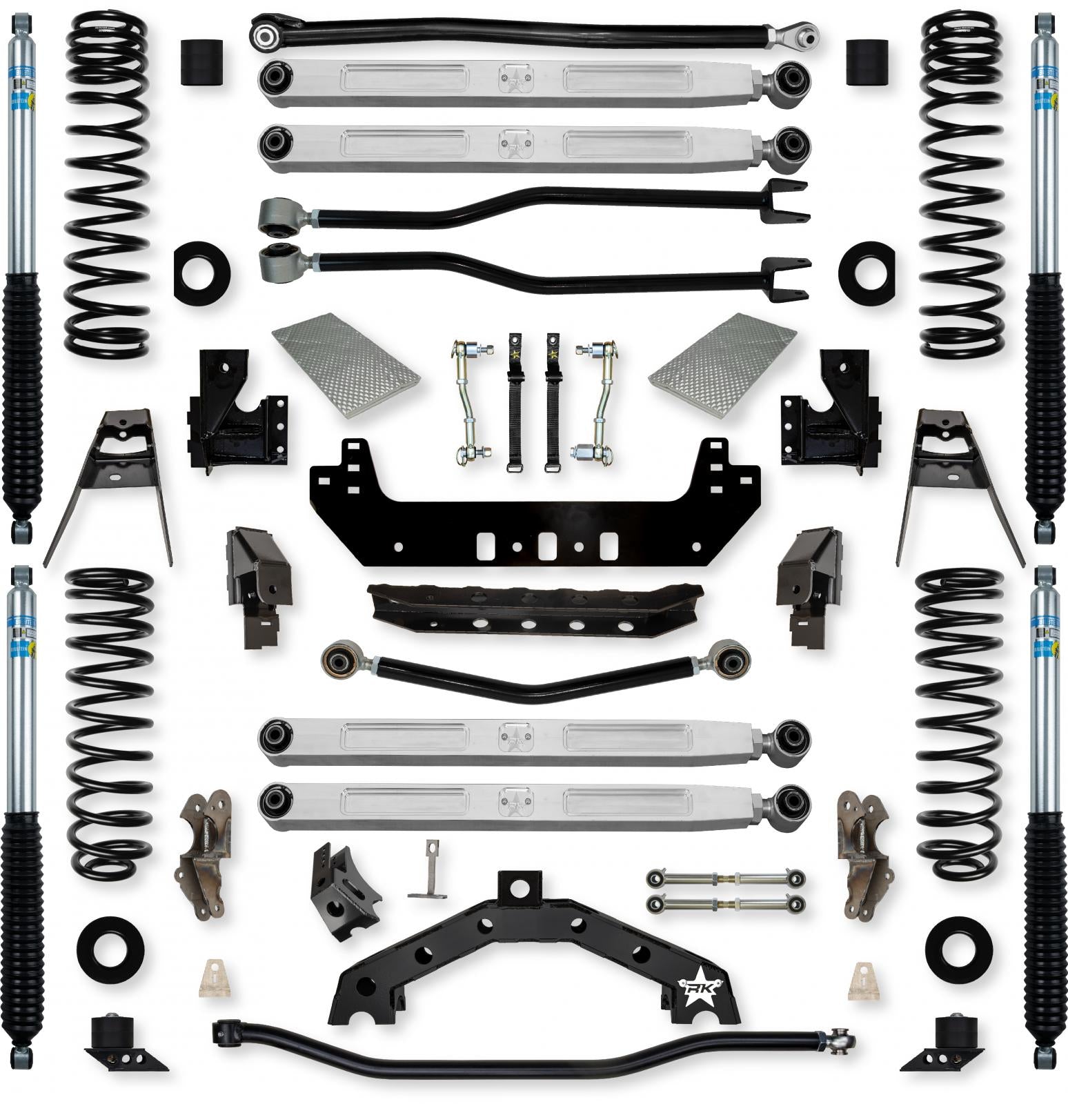 3.5 Inch Adventure X2 Pro Elite Long-Arm Suspension System for Jeep Wrangler JLU Gas Models With Bilstein Shocks Rock Krawler