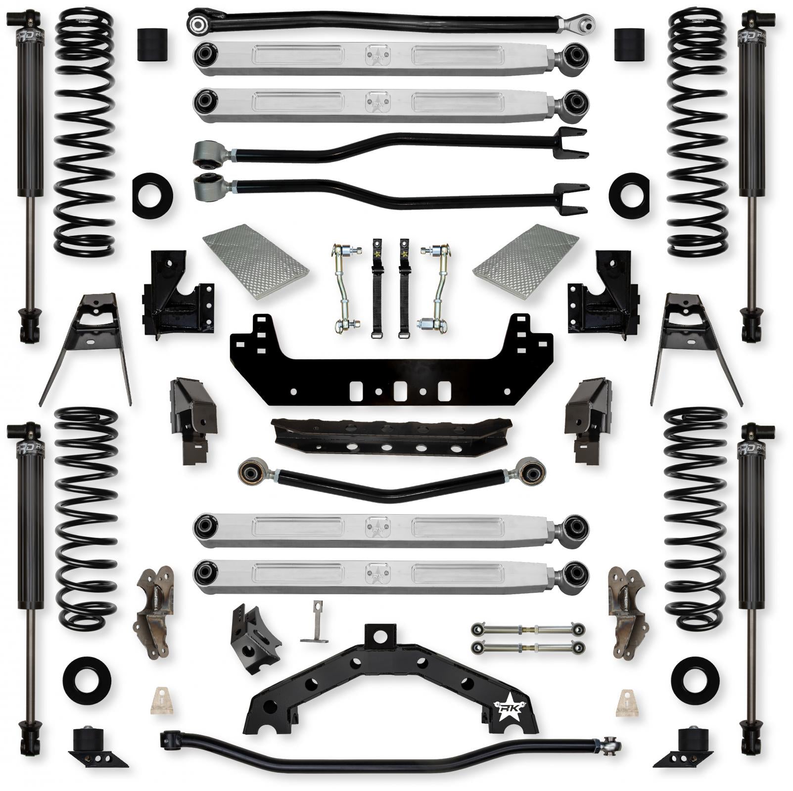 3.5 Inch Adventure X2 Pro Elite Long-Arm Suspension System for Jeep Wrangler JLU Diesel Models With IFP Shocks Rock Krawler