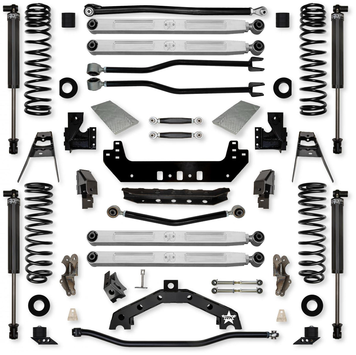 3.5 Inch Adventure X2 Pro Elite No Limits Long-Arm Suspension System for Jeep Wrangler JL Gas Models With IFP Shocks Rock Krawler