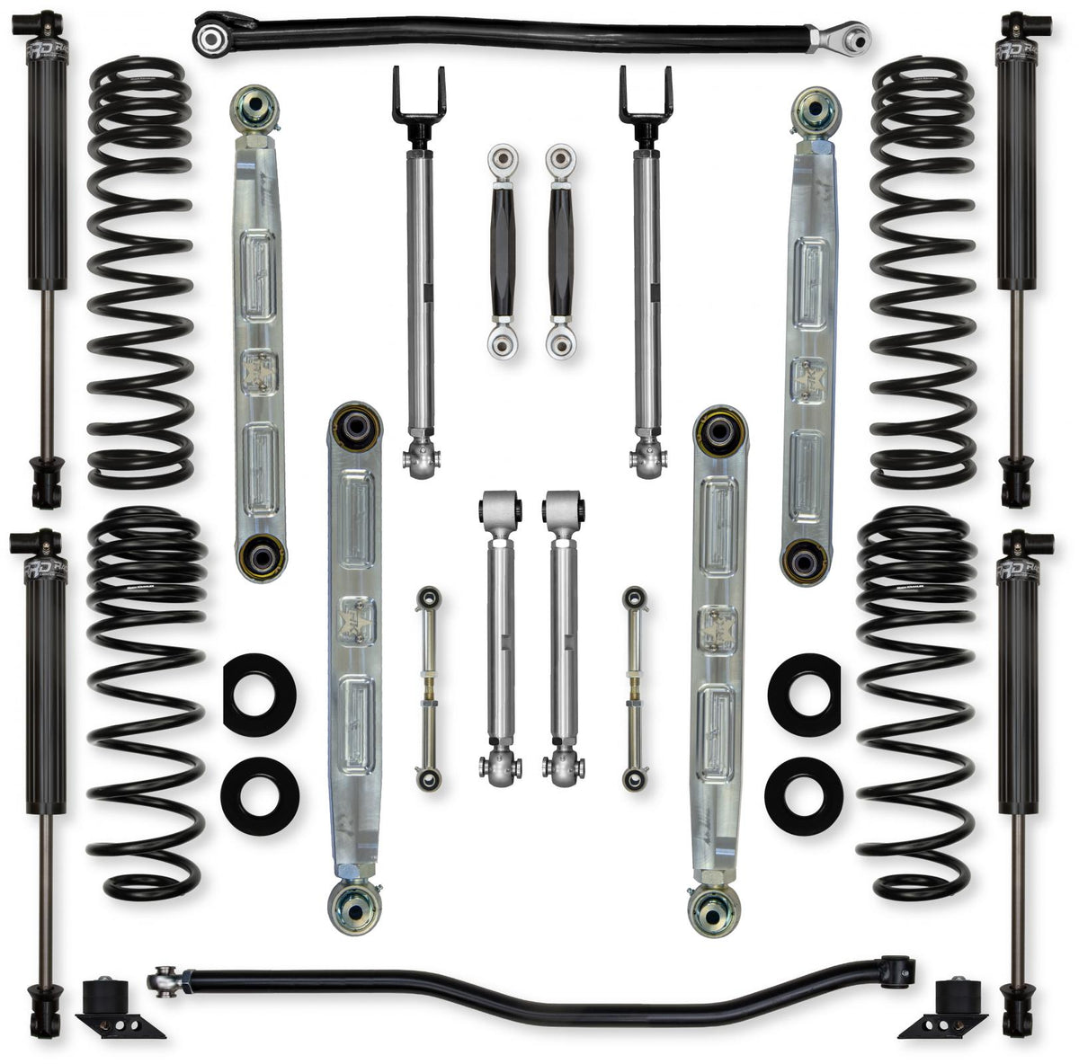 3.5 Inch X-Factor Pro Elite No Limits Mid-Arm Suspension System for Jeep Wrangler JLU 392 Hemi Models With RRD Shocks Rock Krawler