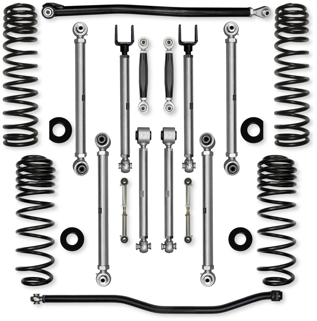 3.5 Inch X-Factor PRO No Limits Mid-Arm System for Jeep Wrangler JLU 392 With No Shocks Rock Krawler
