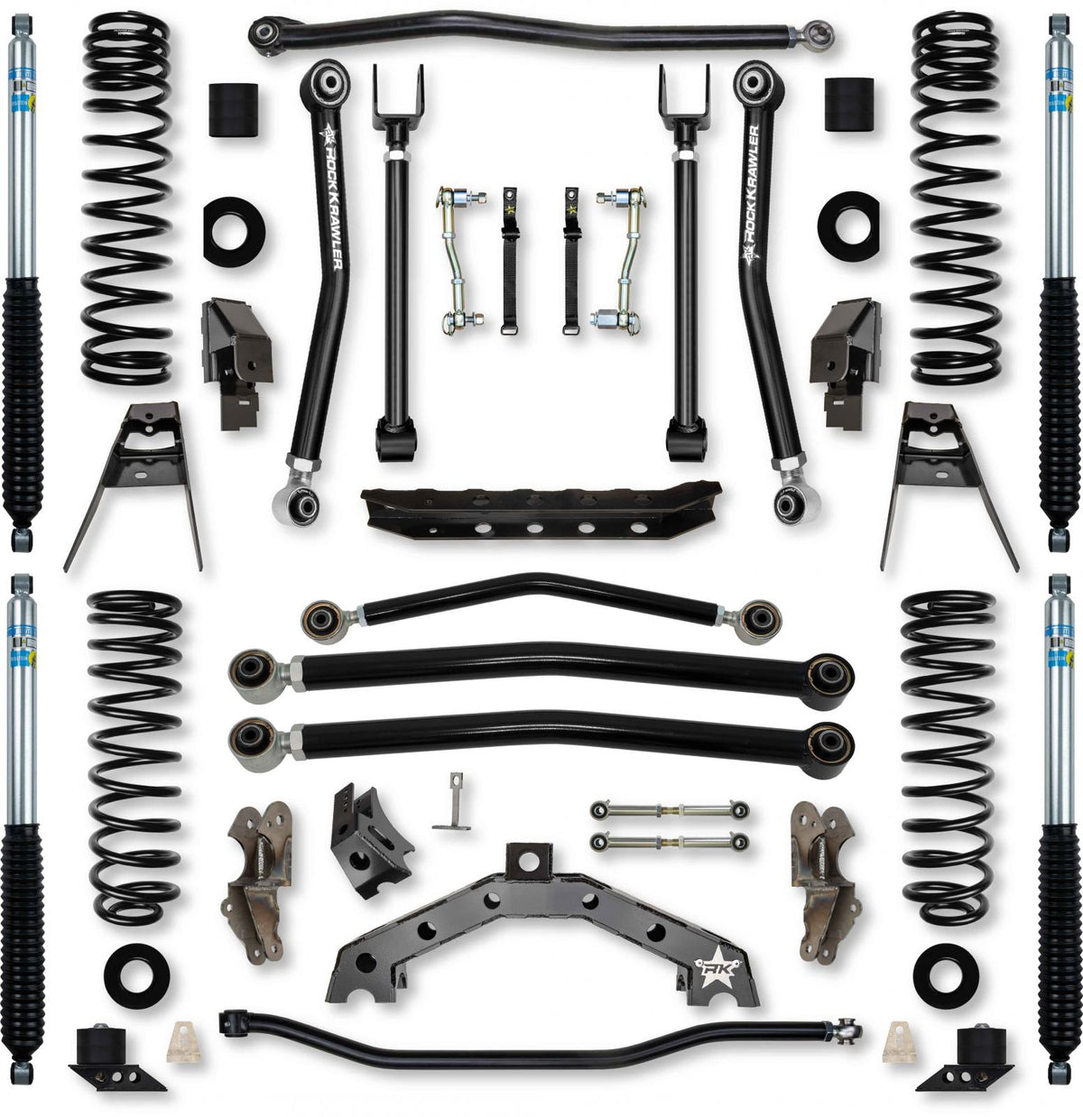 3.5 Inch T-REX Suspension System for Jeep Wrangler JL Gas Models With Bilstein Shocks Rock Krawler