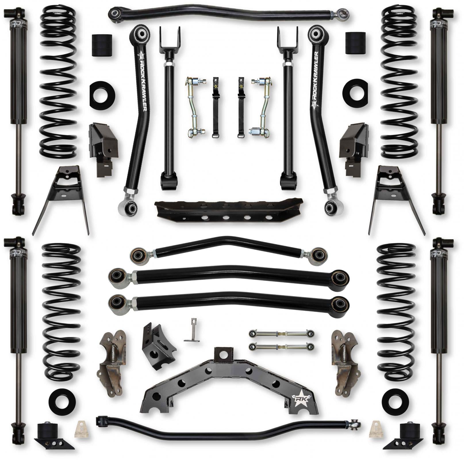 3.5 Inch T-REX Suspension System for Jeep Wrangler JL Gas Models With IFP Shocks Rock Krawler