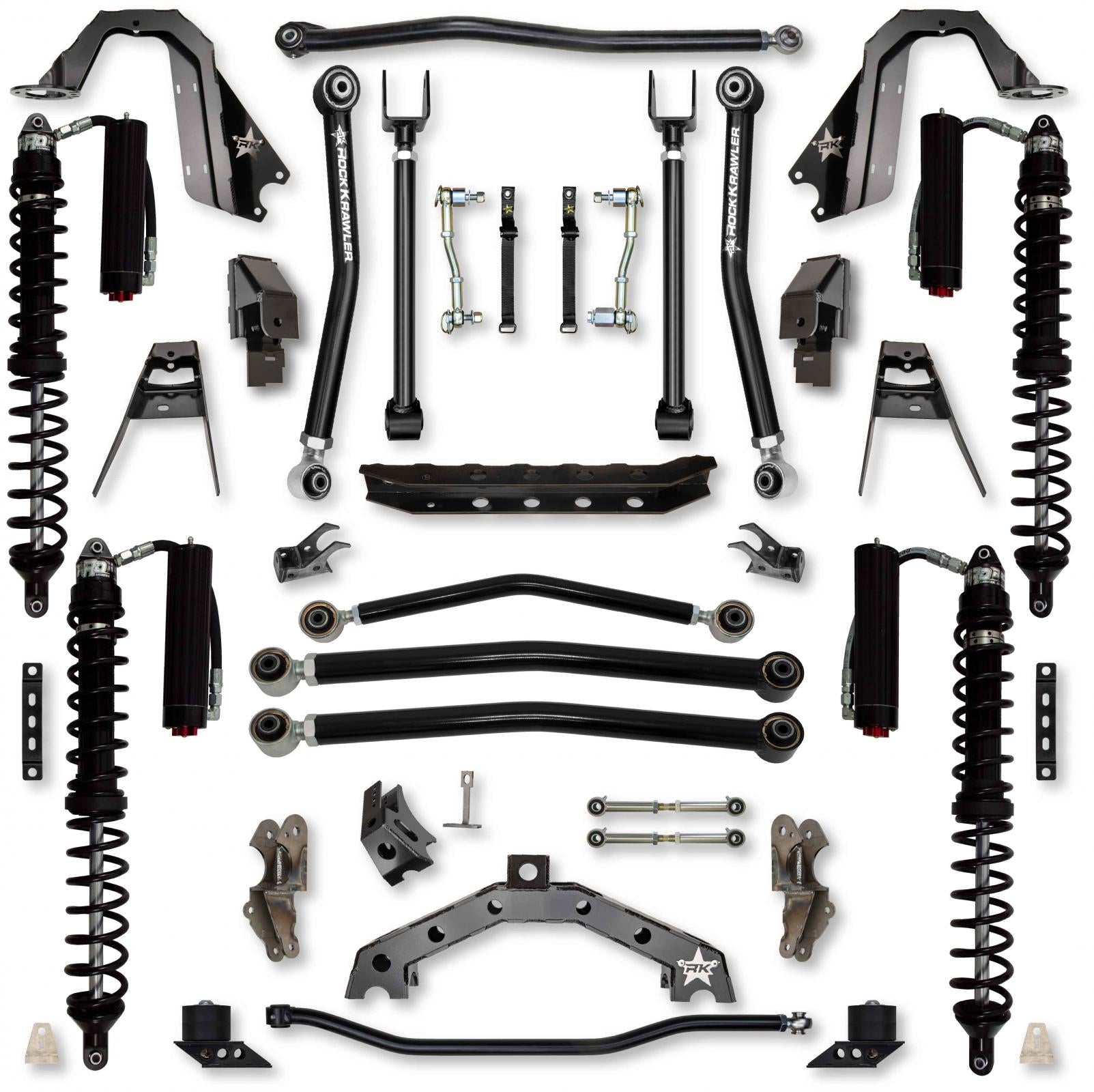 3.5 Inch T-REX Coilover Suspension System for Jeep Wrangler JL Gas Models Trail Runner System Stage 2 Rock Krawler