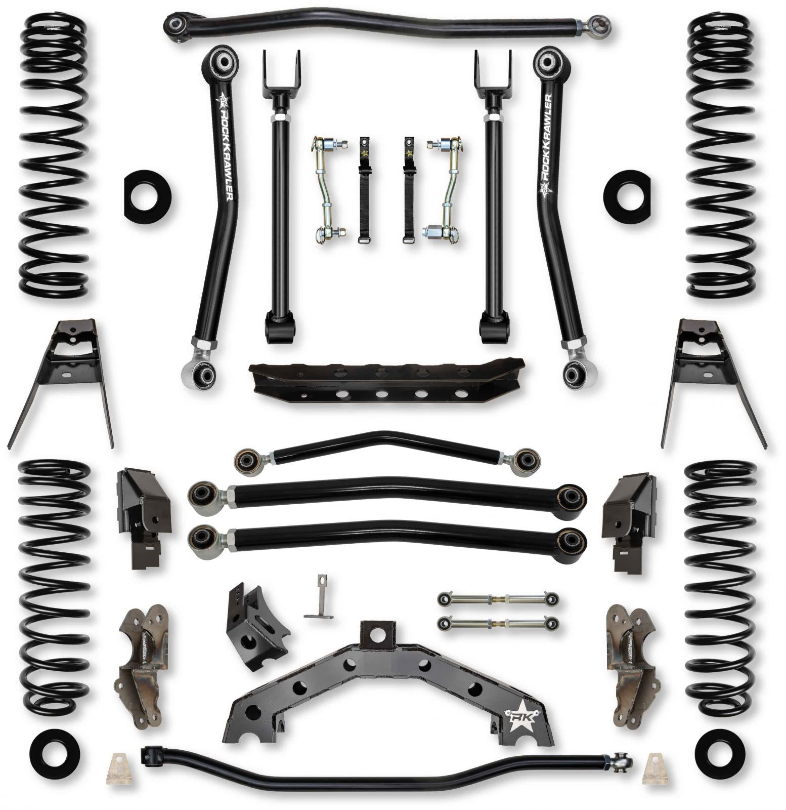 3.5 Inch T-REX Suspension System for Jeep Wrangler JLU 4XE Models With No Shocks Rock Krawler