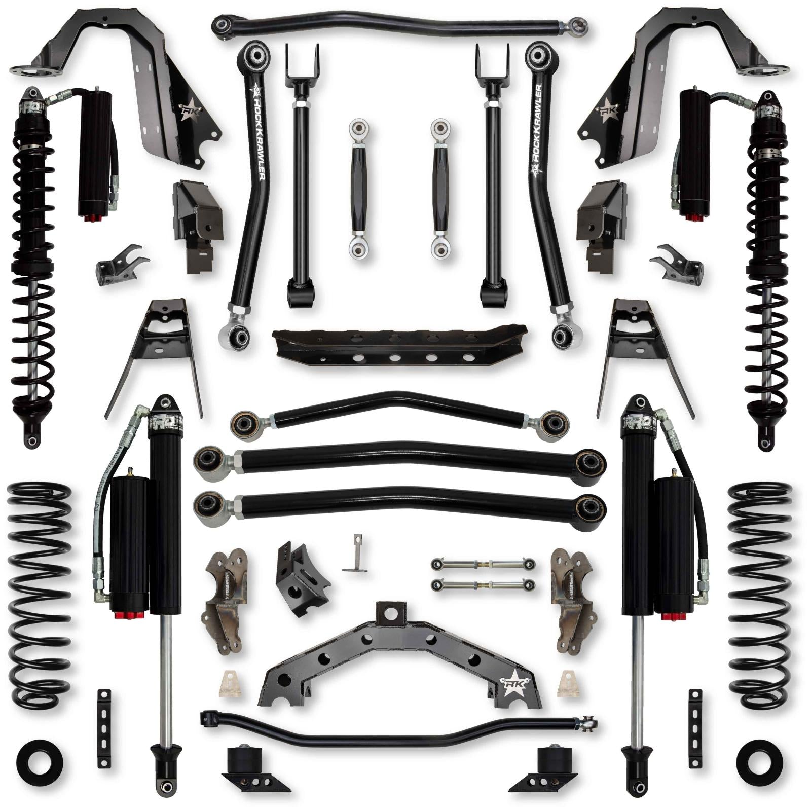 3.5 Inch T-REX Coilover Suspension System for Jeep Wrangler JLU 4XE Models Comp System Stage 2 Rock Krawler