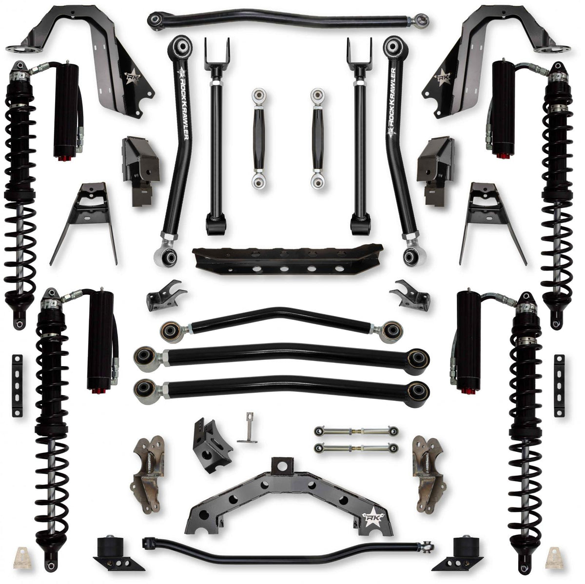 3.5 Inch T-REX Coilover Suspension System for Jeep Wrangler JLU 4XE Models Trail Runner System Stage 2 Rock Krawler