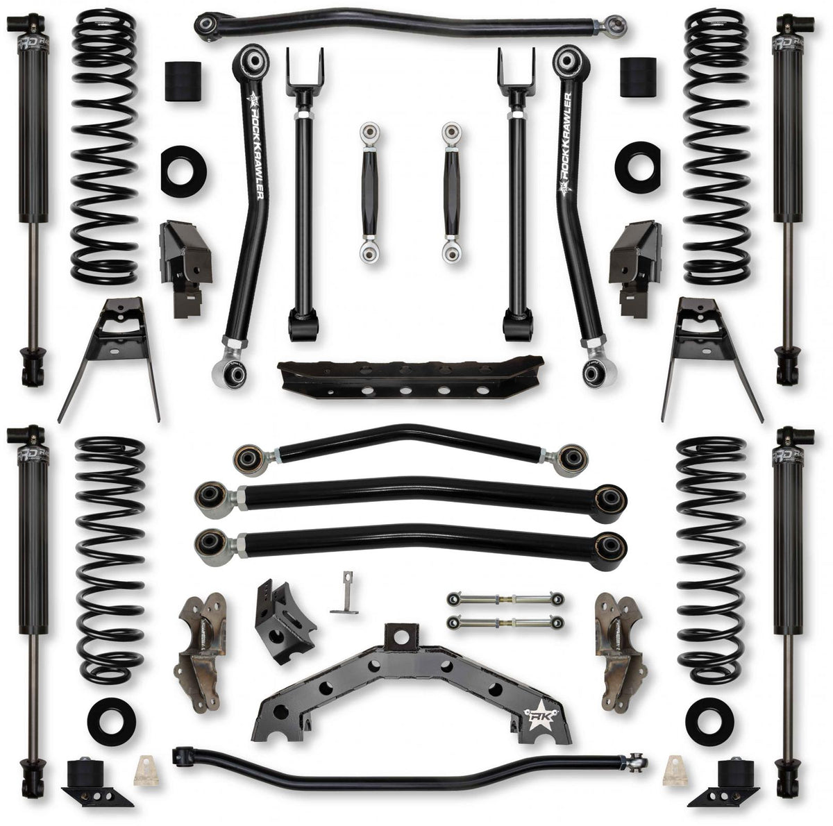 3.5 Inch T-REX No Limits Suspension System for Jeep Wrangler JLU 4XE Models With IFP Shocks Rock Krawler