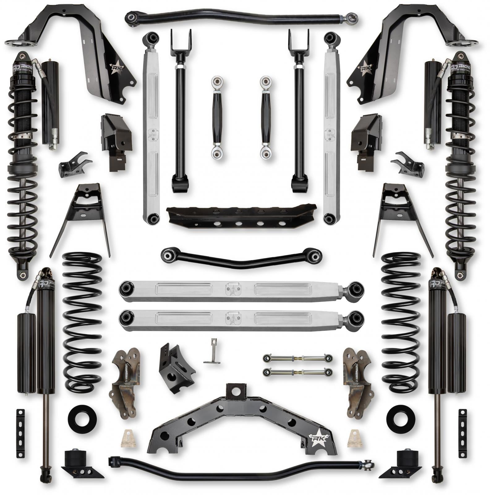 3.5 Inch T-REX Pro Elite Coilover No Limits Suspension System for Jeep Wrangler JLU 4XE Models Comp Stage 1 Rock Krawler
