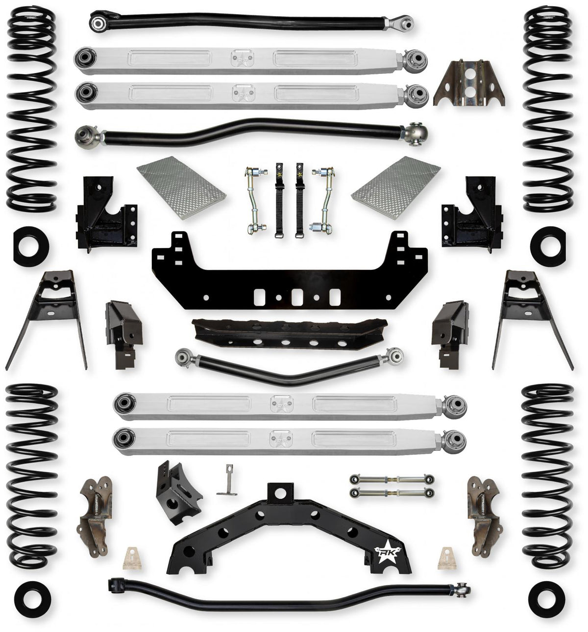 3.5 Inch X-Factor X2 Pro Elite Long-Arm Suspension System for Jeep Wrangler JL Gas Models With No Shocks Rock Krawler