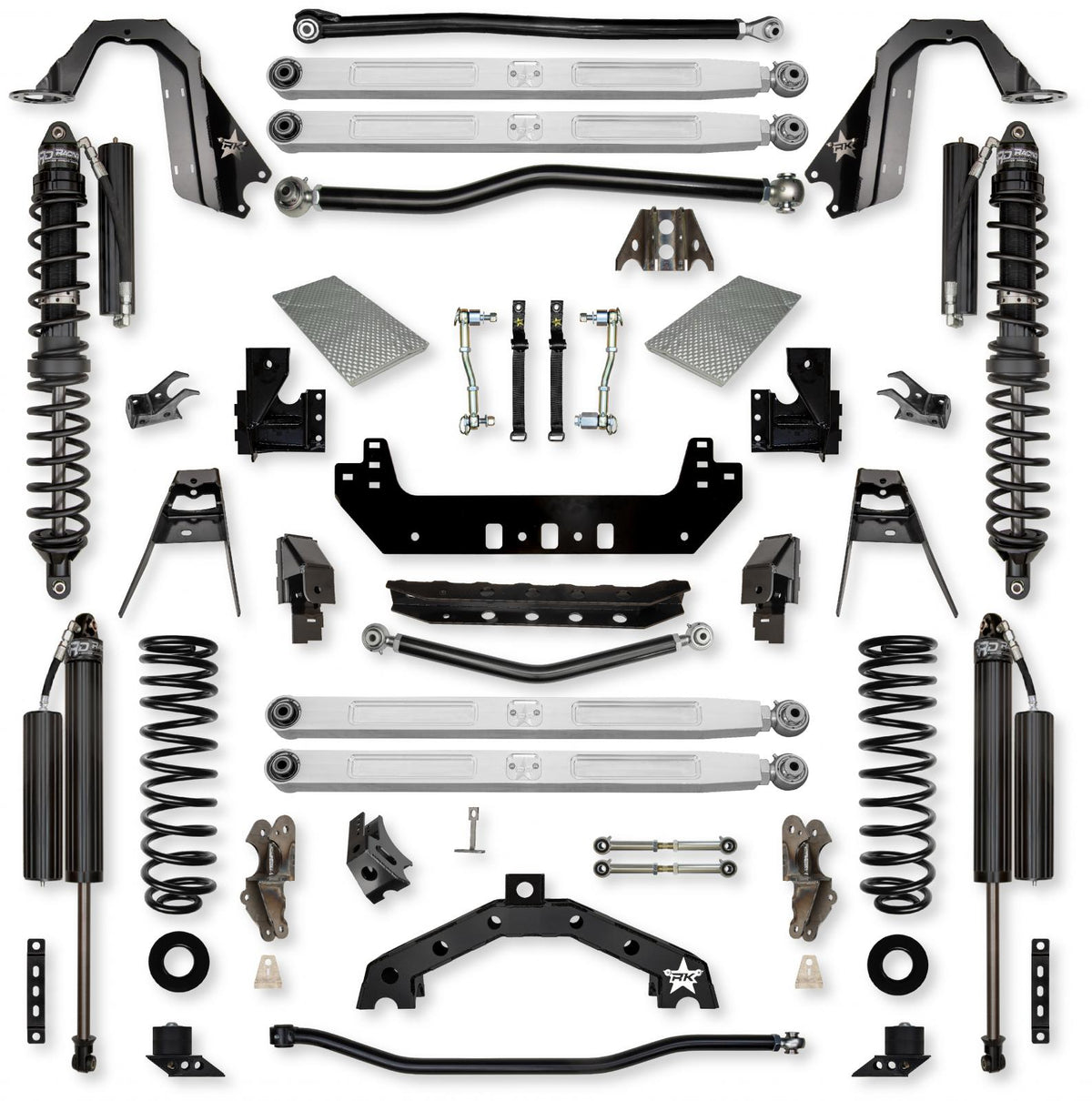 3.5 Inch X-Factor X2 Pro Elite Coilover Long-Arm Suspension System for Jeep Wrangler JL Gas Models Comp Stage 1 Rock Krawler