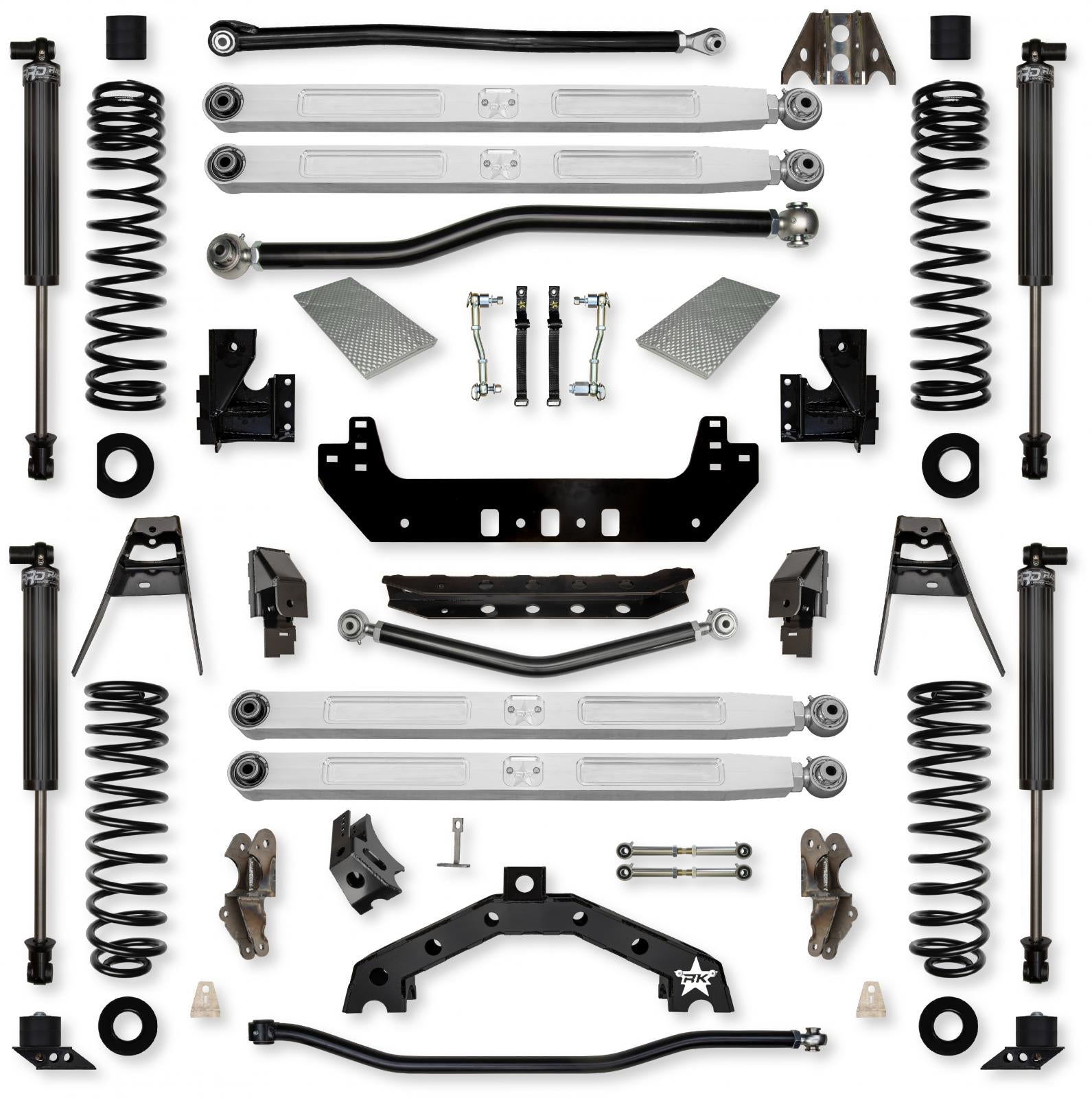 3.5 Inch X-Factor X2 Pro Elite Long-Arm Suspension System for Jeep Wrangler JLU Gas Models With IFP Shocks Rock Krawler
