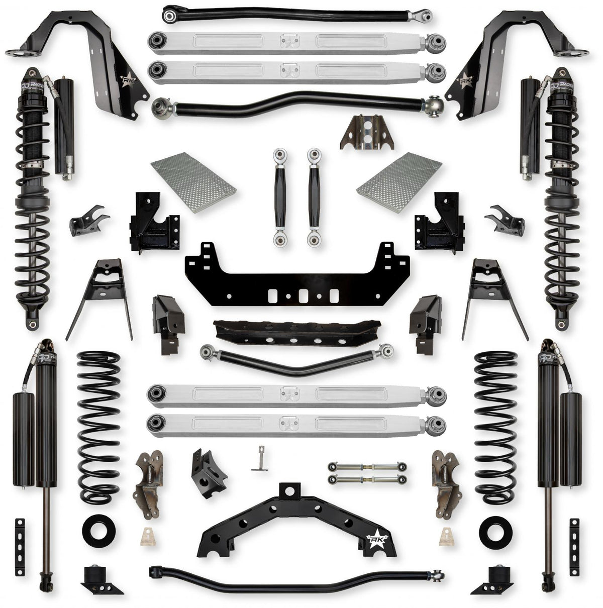 3.5 Inch X-Factor X2 Pro Elite Coilover No Limits Long-Arm Suspension System for Jeep Wrangler JLU 392 Models Comp Stage 1 Rock Krawler