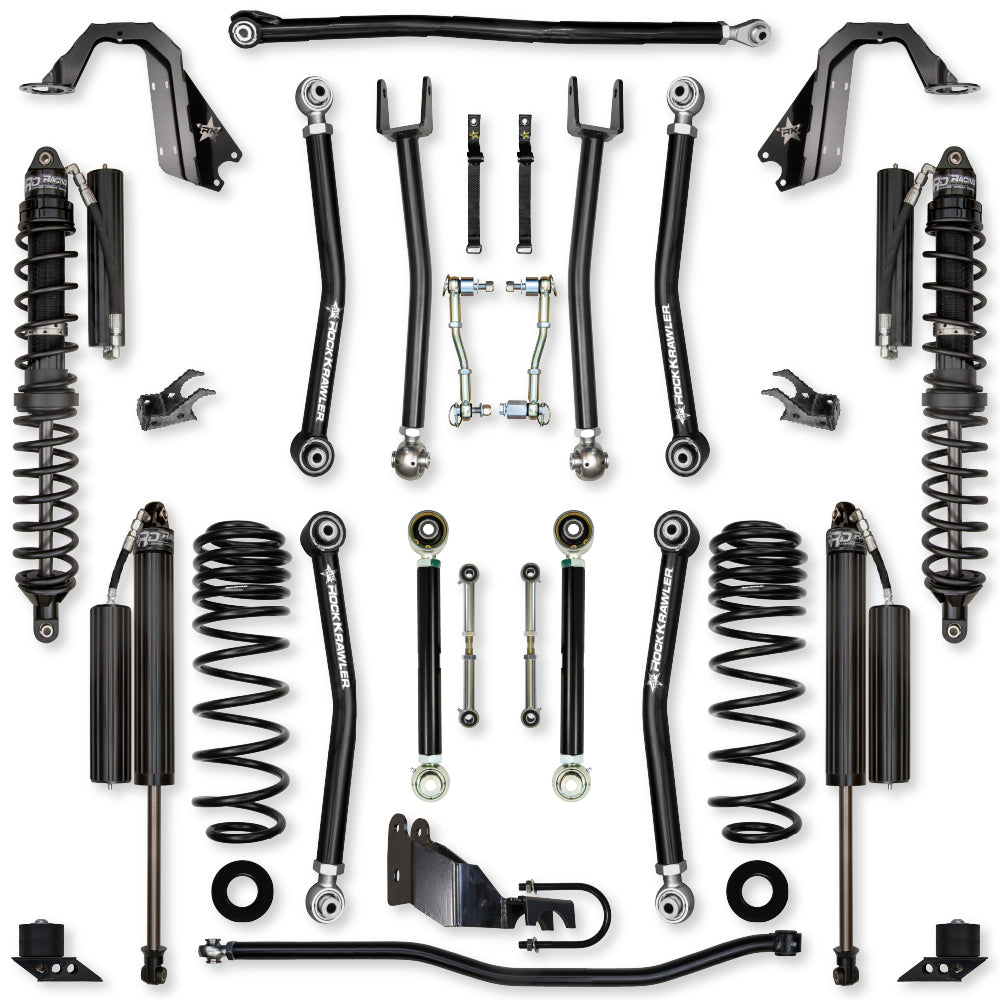 3.5 Inch X-Factor Mid-Arm Suspension System for Jeep Wrangler JL Gas Models Comp Stage 1 Rock Krawler