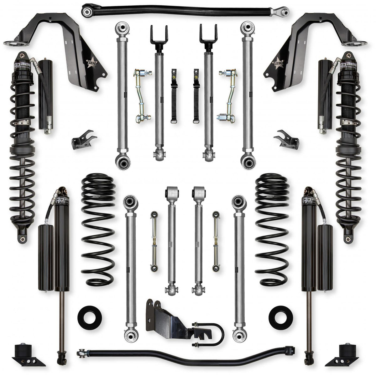 3.5 Inch X-Factor PRO Coilover Mid-Arm Suspension System for Jeep Wrangler JL Gas Models Comp Stage 1 Rock Krawler