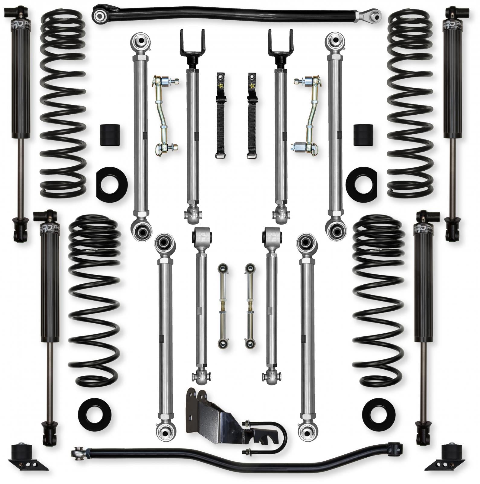 3.5 Inch X-Factor PRO Mid-Arm System for Jeep Wrangler JLU 4XE Models With IFP Shocks Rock Krawler