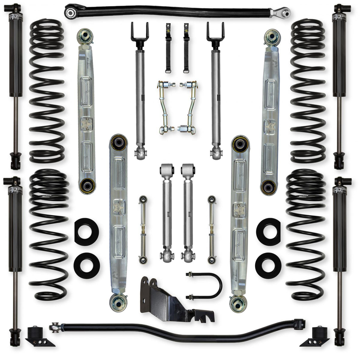 3.5 Inch X-Factor Pro Elite Mid-Arm Suspension System for Jeep Wrangler JLU Gas Models With IFP Shocks Rock Krawler