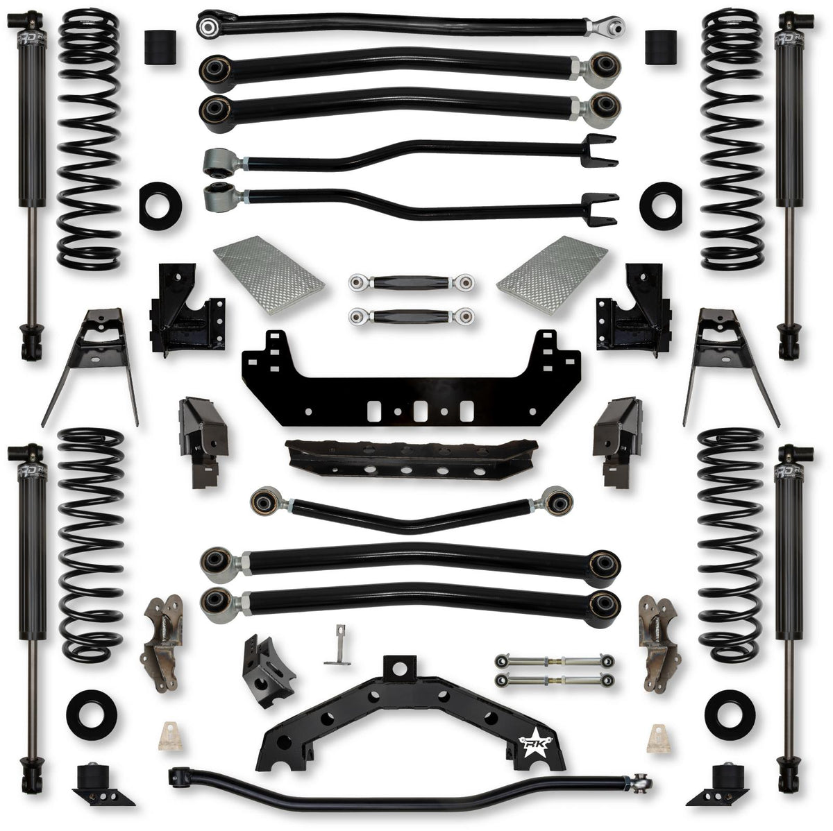 4.5 Inch Adventure X2 No Limits Long-Arm Suspension System for Jeep Wrangler JLU 392 Models With IFP Shocks Rock Krawler
