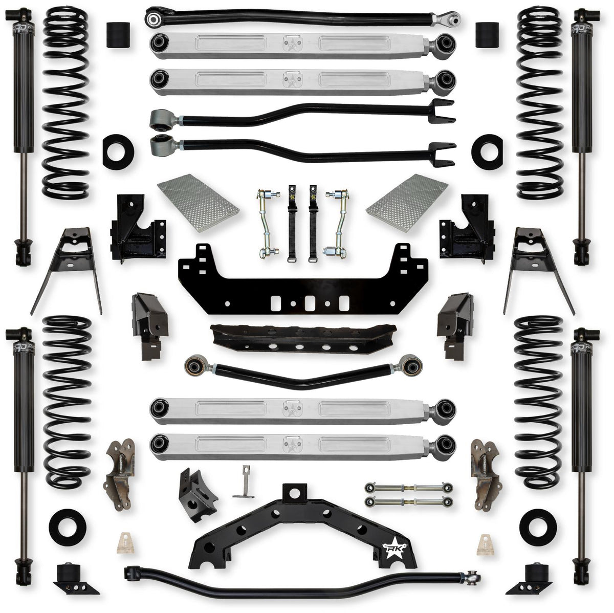 4.5 Inch Adventure X2 Pro Elite Long-Arm Suspension System for Jeep Wrangler JLU Diesel Models With IFP Shocks Rock Krawler
