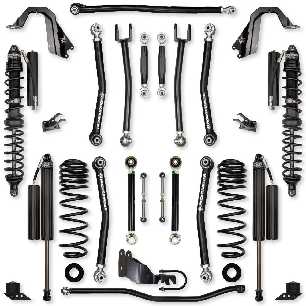4.5 Inch X-Factor No Limits Mid-Arm Suspension System for Jeep Wrangler JL Gas Models Rock Krawler