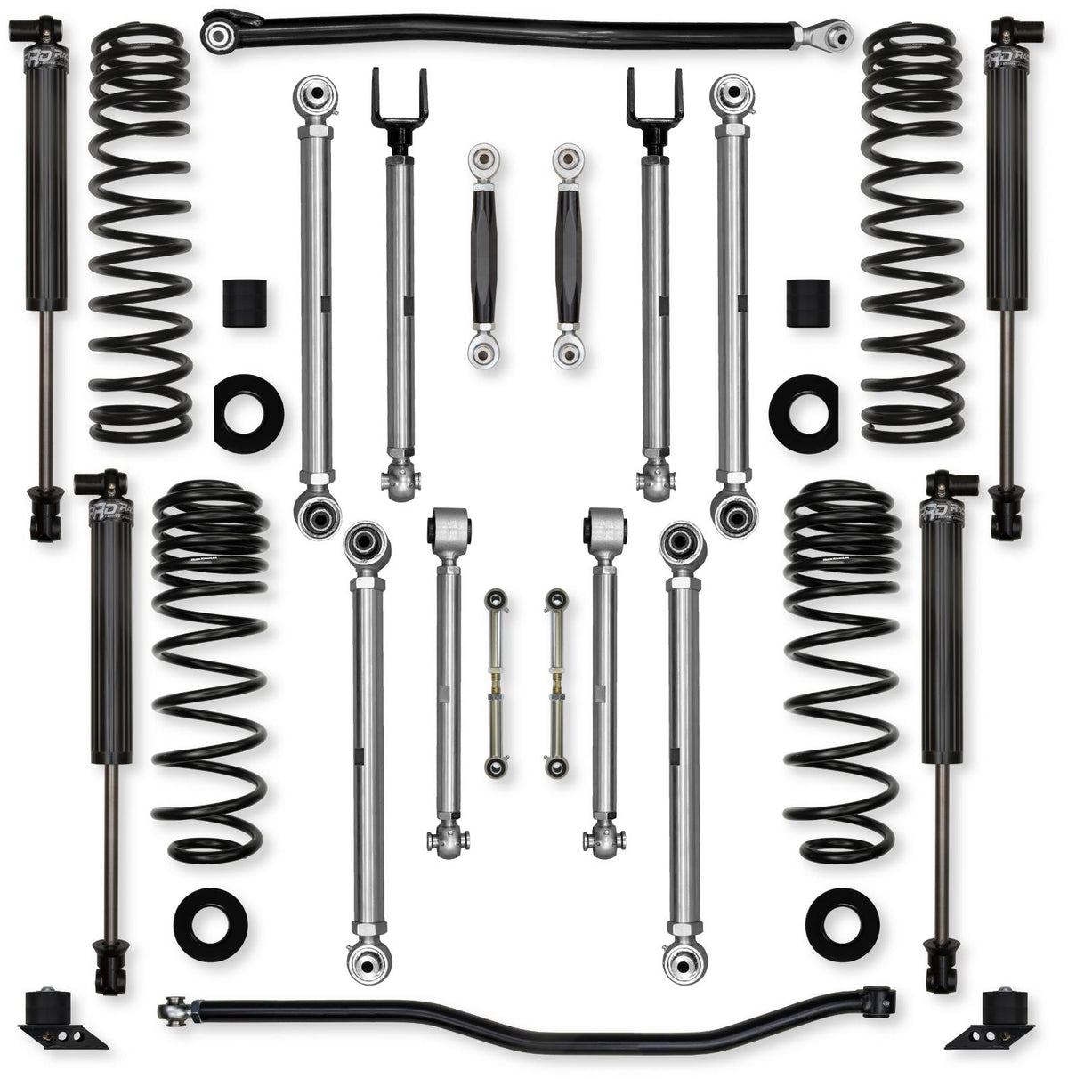 4.5 Inch X-Factor PRO No Limits Mid-Arm Suspension System for Jeep Wrangler JLU 392 Models With IFP Shocks Rock Krawler