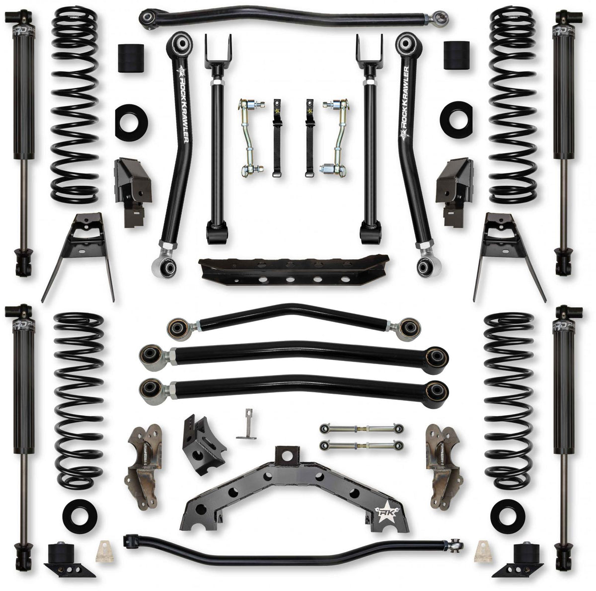 4.5 Inch T-REX Suspension System for Jeep Wrangler JL Gas Models With IFP Shocks Rock Krawler