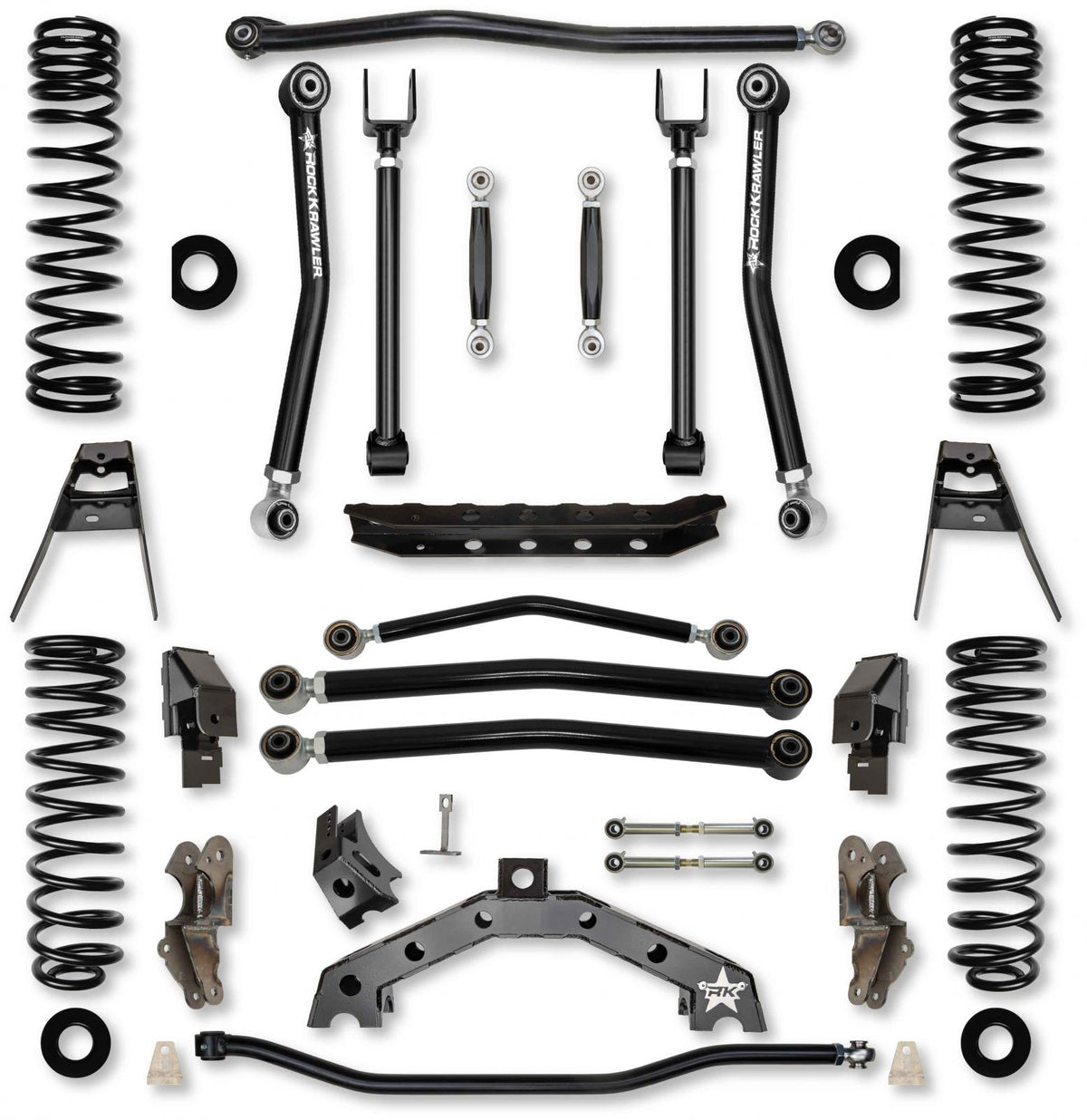 4.5 Inch T-REX No Limits Suspension System for Jeep Wrangler JLU 4XE Models With No Shocks Rock Krawler