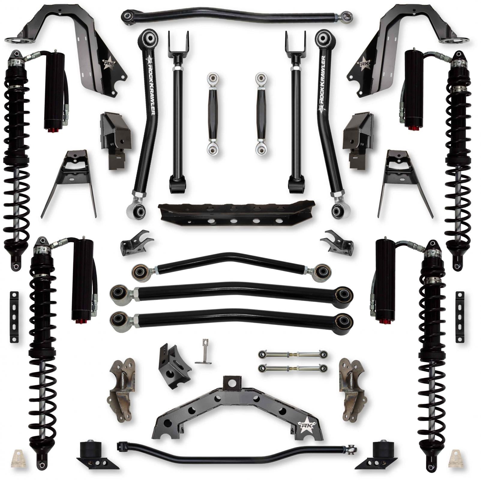 4.5 Inch T-REX Coilover No Limits Suspension System for Jeep Wrangler JLU 4XE Models Trail Runner System Stage 2 Rock Krawler