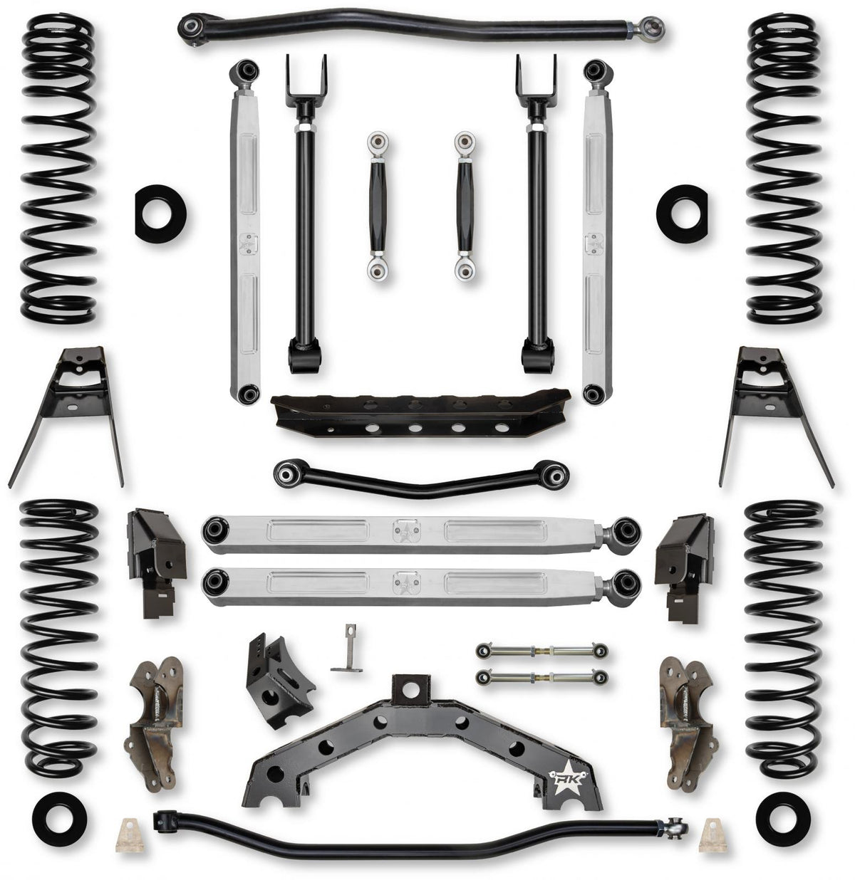 4.5 Inch T-REX Pro Elite No Limits Suspension System for Jeep Wrangler JL Gas Models With No Shocks Rock Krawler