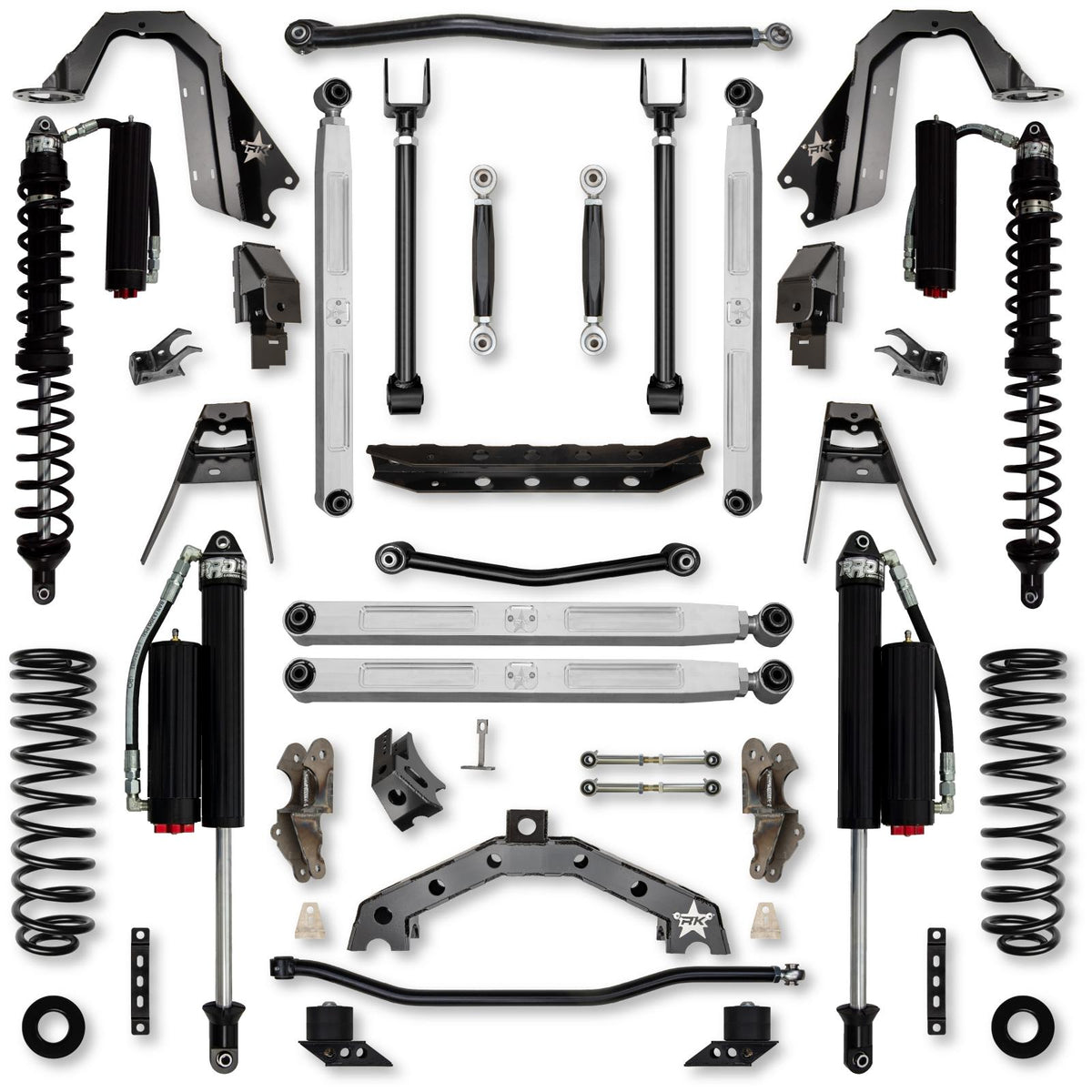 4.5 Inch T-REX Pro Elite Coilover No Limits Suspension System for Jeep Wrangler JL Gas Models Comp System Stage 2 Rock Krawler