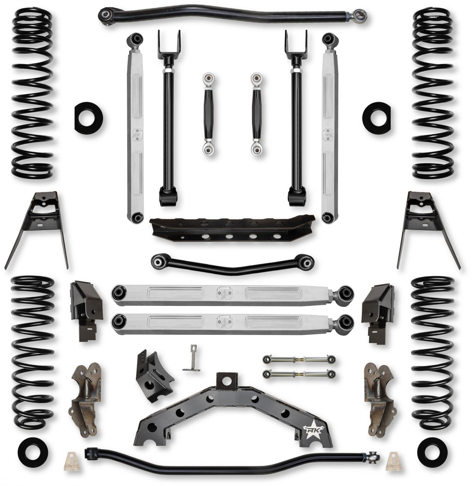 4.5 Inch T-REX Pro Elite No Limits Suspension System for Jeep Wrangler JLU 4XE Models With No Shocks Rock Krawler